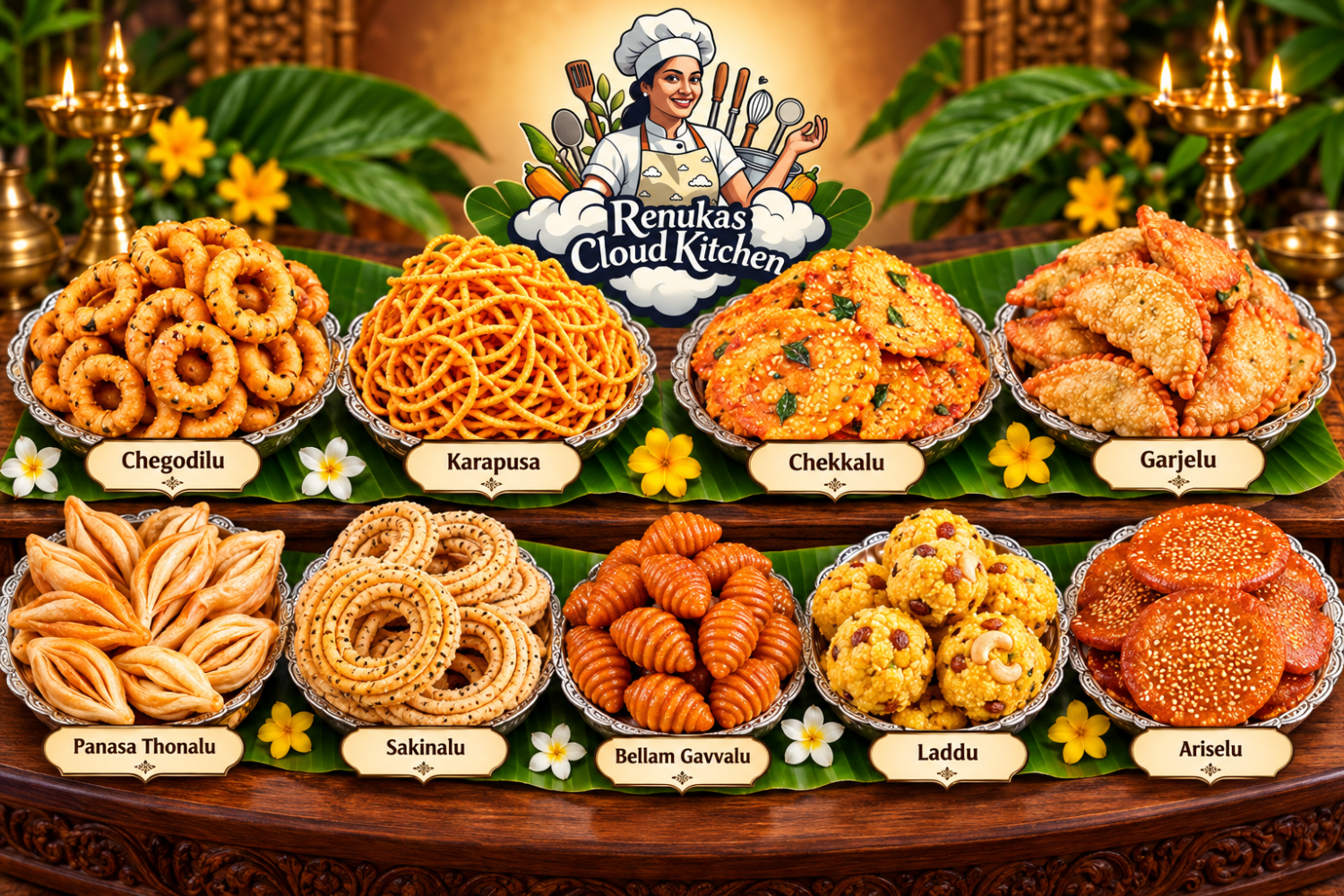 Traditional Festival Snacks & Sweets Combo – 10 Varieties and Surprise Gift