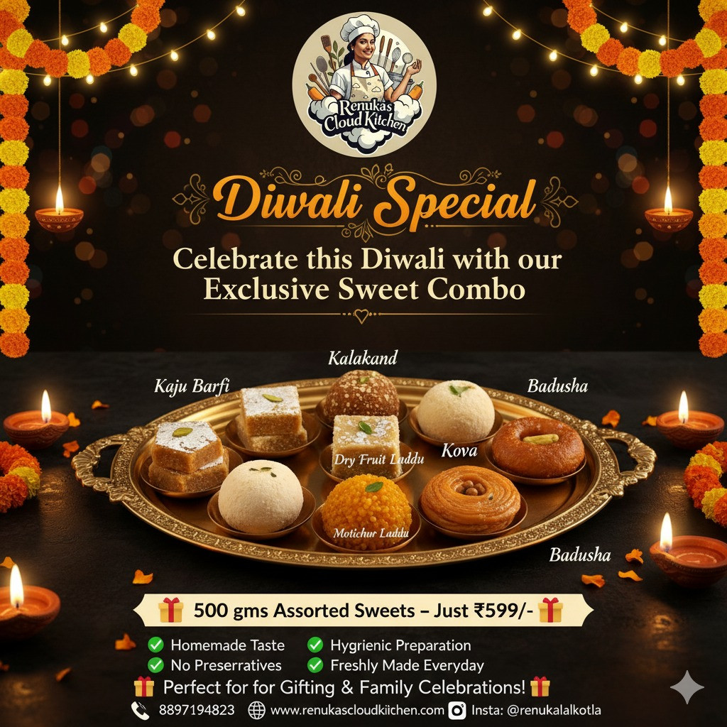 Diwali Special – Exclusive Sweet Combo (500g Assorted Sweets)
